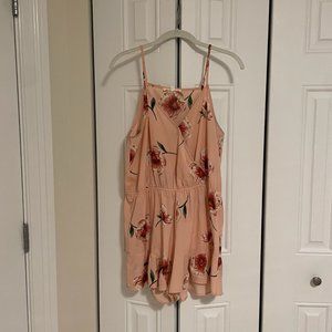 Dry Goods Peach Floral Romper